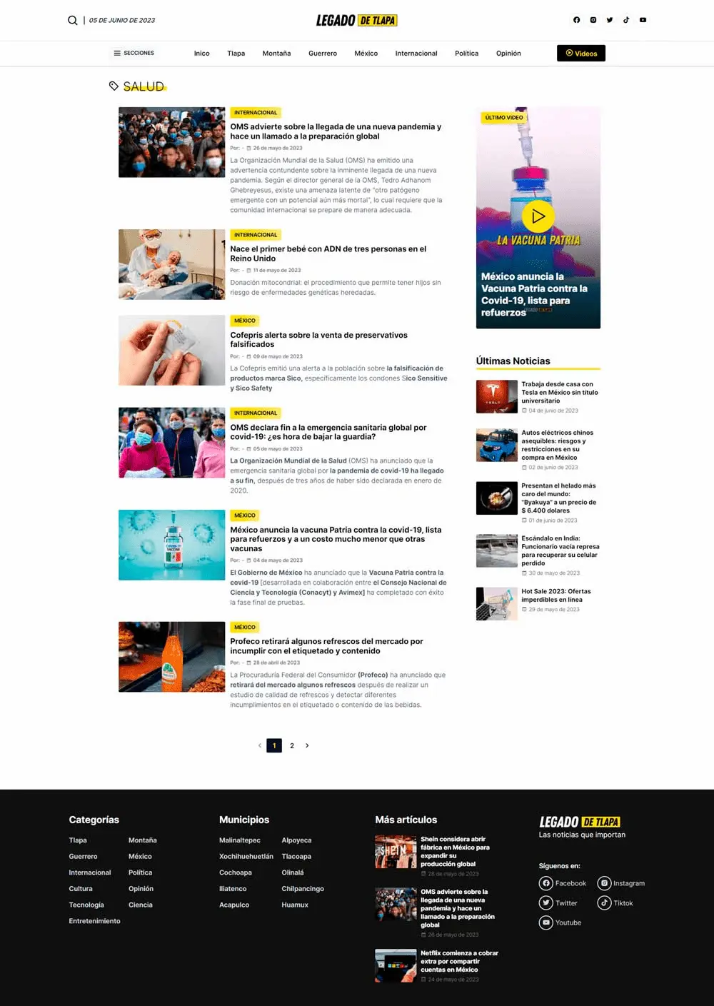Noticias por etiqueta